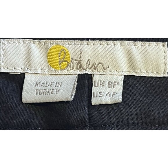 BODEN High Rise Richmond Wide Leg Cropped  Pants Painterly Rose Womens 4P Black - Picture 6 of 8